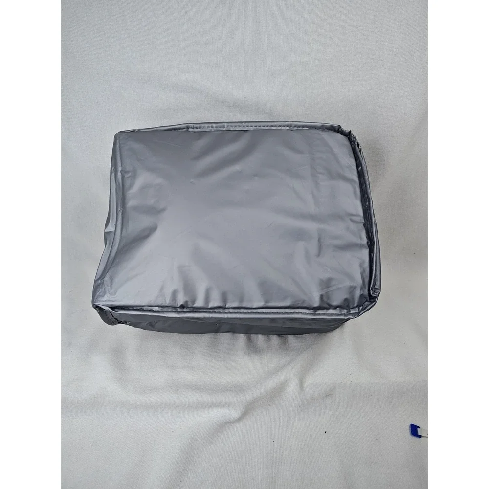 Atley James Blue Square Cooler Lunch‎ Bag Sack Insulated Zip Closure